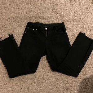 Etophe Studios black cutoff jeans